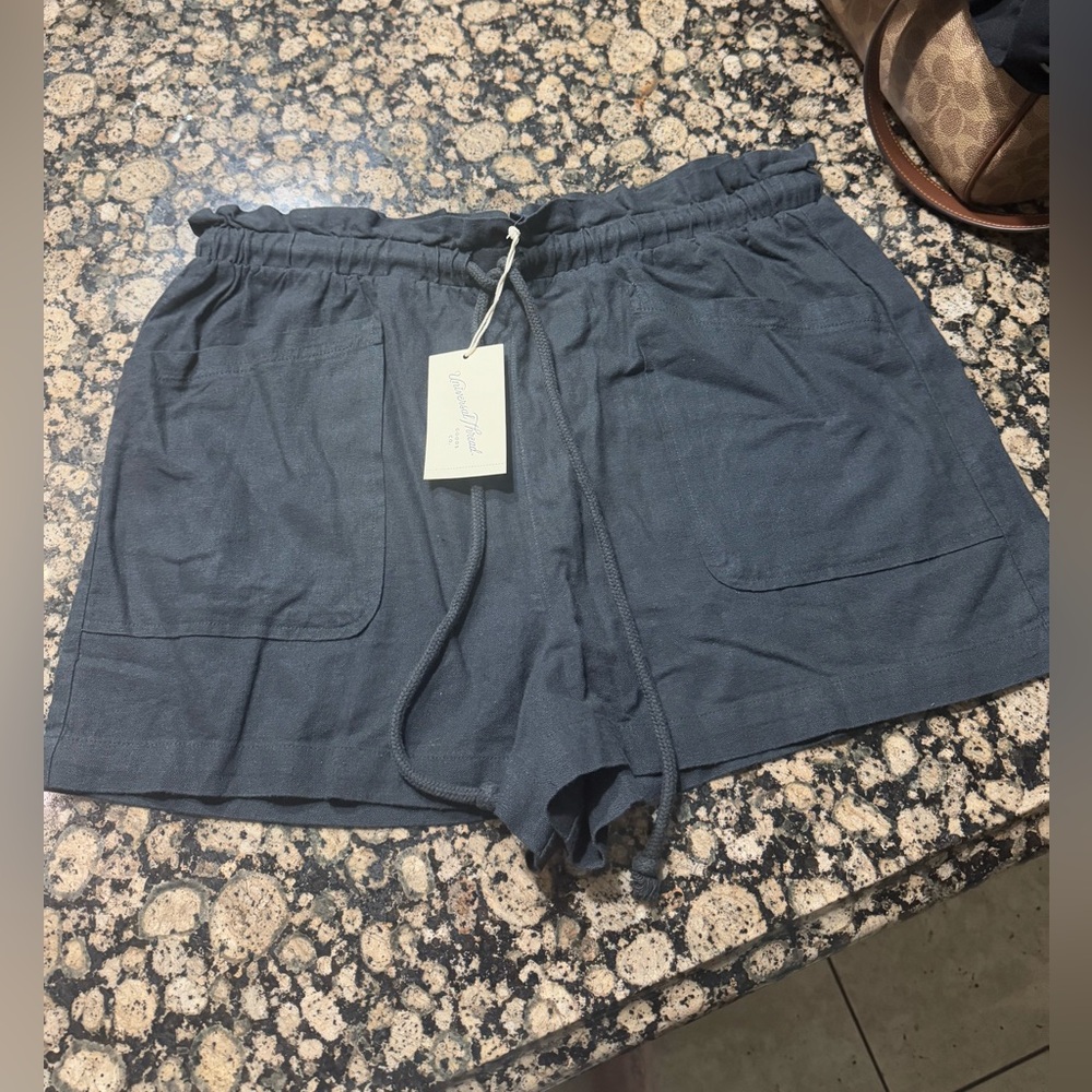 black shorts